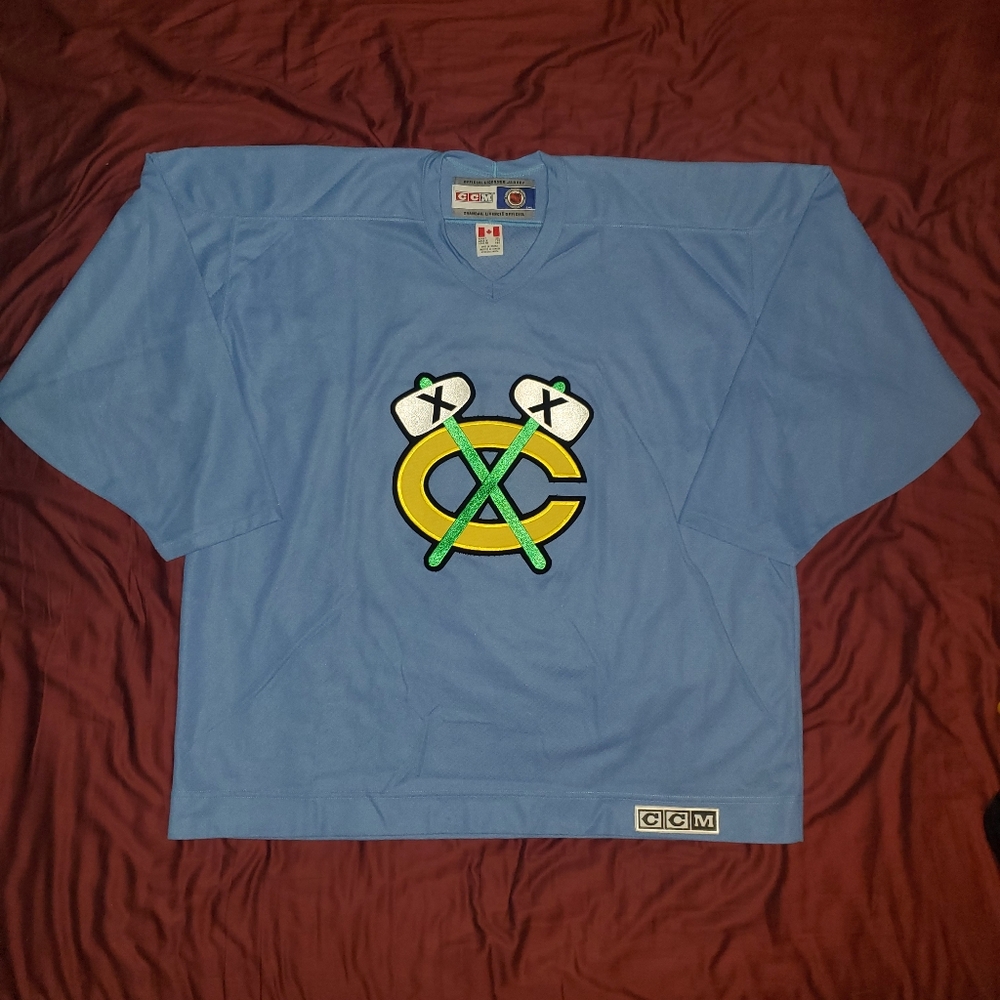 Vintage Chicago Blackhawks Replica CCM Practice Jersesy
